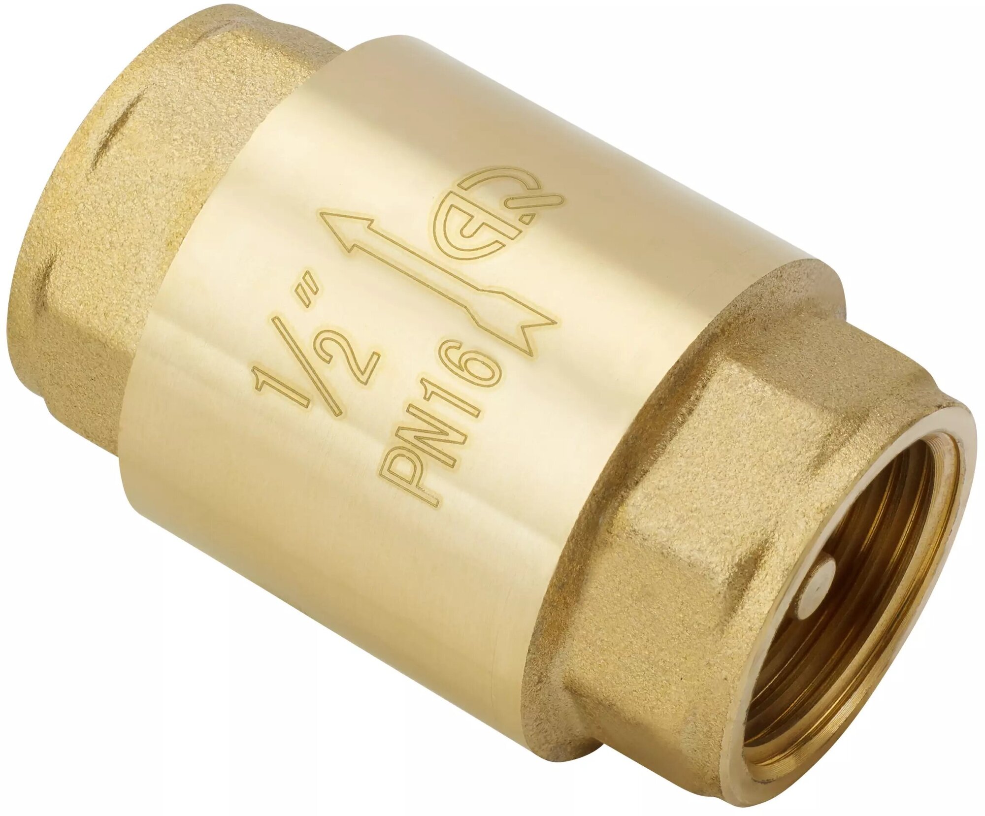 Обратный клапан пружинный Aqualink 02239 муфтовый (ВР/ВР), латунь Ду 15 (1/2") - фотография № 6