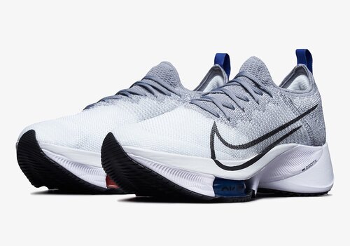 Кроссовки NIKE Air Zoom, размер 7 US, серый, белый