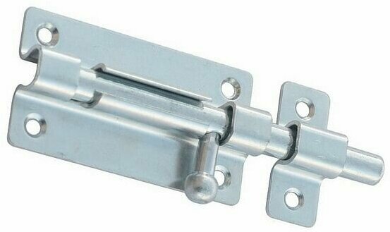 фото Задвижка дверная, шпингалет на дверь, щеколда ЗТ5, засов оцинкованный 2шт