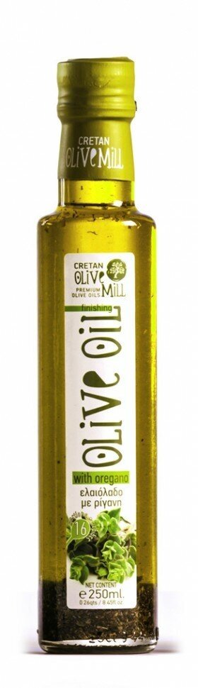 Масло оливковое Cretan Mill Extra Virgin с орегано 250мл - фото №9
