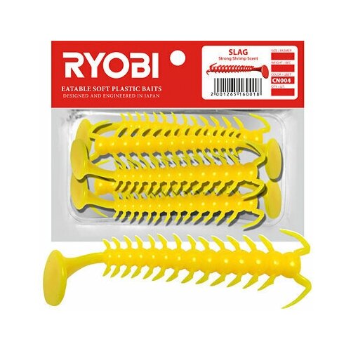 Мягкая силиконовая приманка риппер Ryobi SLAG (36mm), CN004 (sweet melon), ( упк. 8 шт.)