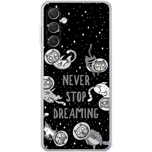 Силиконовый чехол на Samsung Galaxy M54 / Самсунг Галакси М54 Never stop dreaming силиконовый чехол на samsung galaxy a42 самсунг галакси а42 never stop dreaming