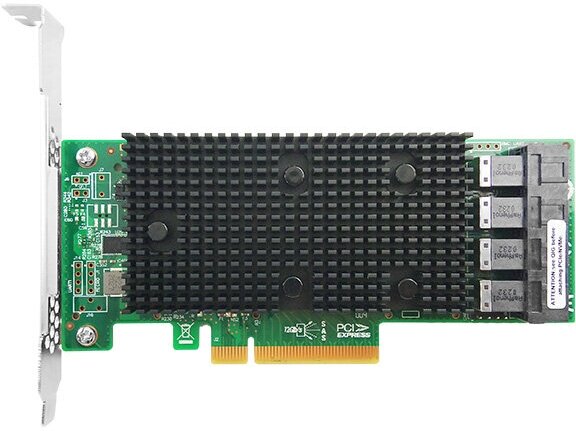 Контроллер Intel Raid RSP3QD160J SGL, PCIe 3.1 x8 LP, Tri-Mode SAS/SATA/NVMe 12G HBA,16port (954491) (аналог LSI 9400-16i 05-50008-00)