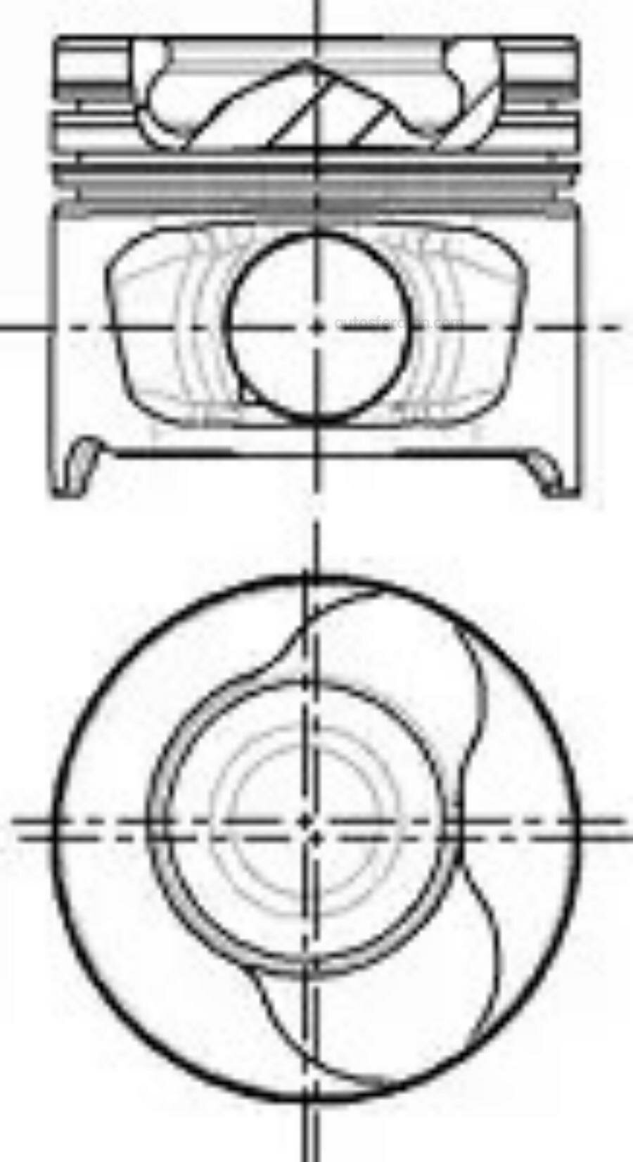 NURAL 8712340710 Поршень ДВС Renault 1.5dCi 01-, Nissan, Dacia Logan, Suzuki Jimny