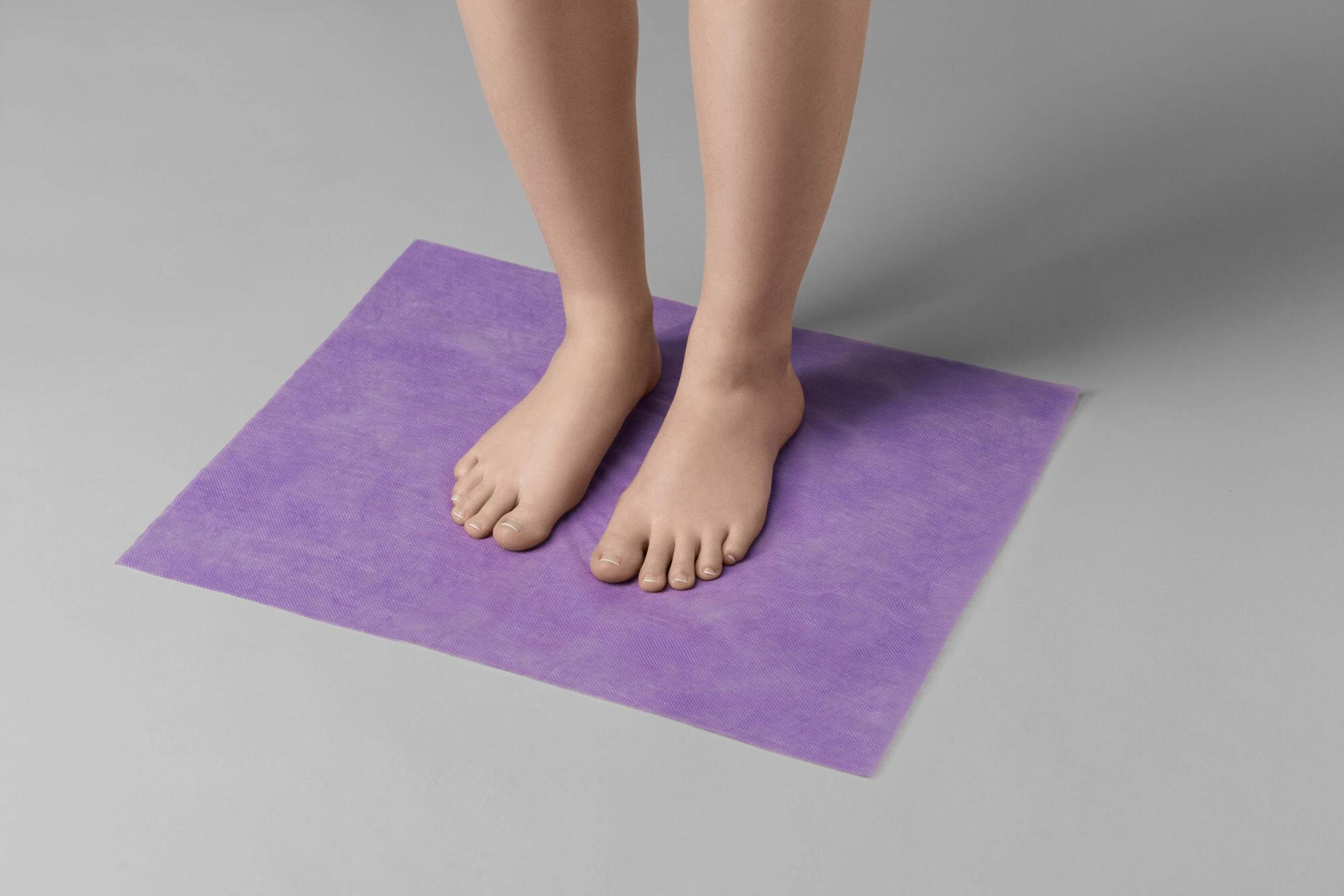 Коврик 40х50 см сиреневый Чистовье (спанбонд) 100 шт/упк