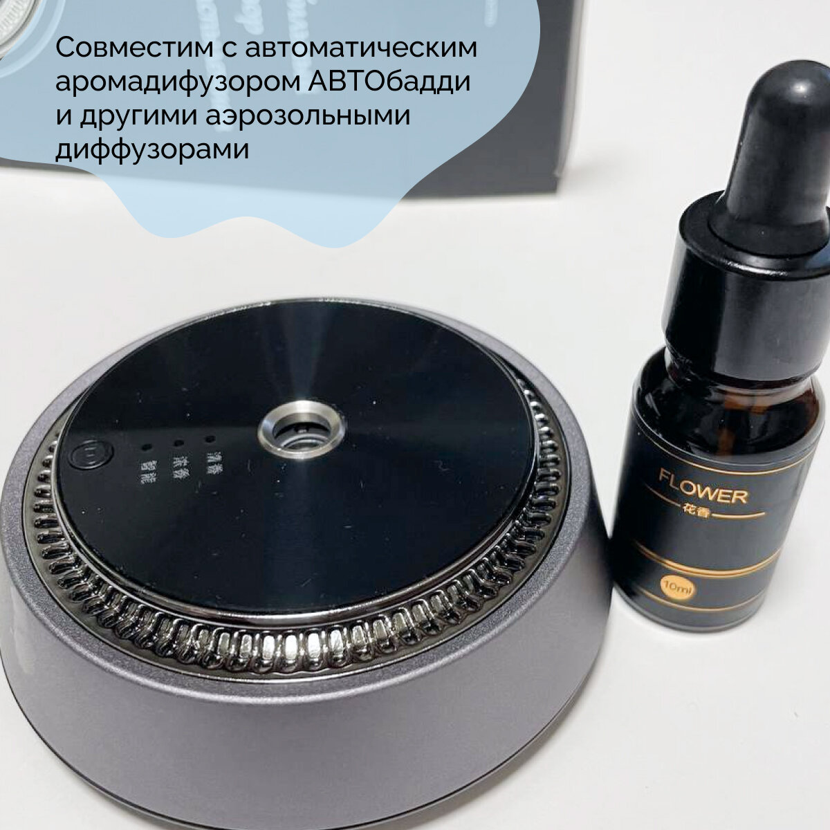 Аромамасло для диффузора с распылением, цветочный, 1 упаковка 50 мл, сменный флакон для ароматизатора в машину, автобадди — фото 1