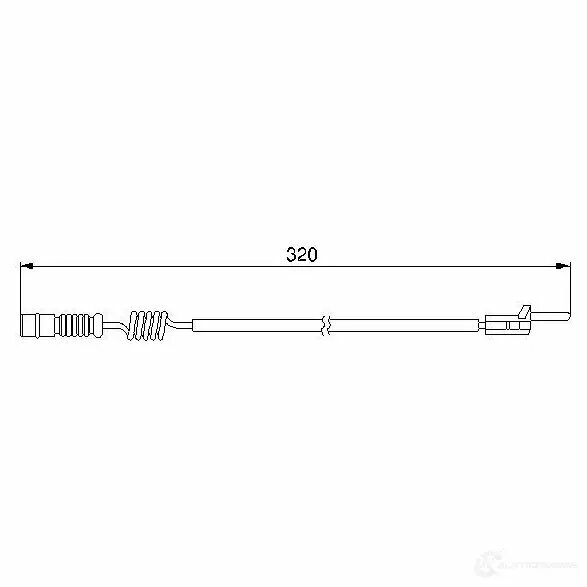 Датчик износа тормозных колодок задний Bosch 1987474964 для Mercedes-Benz M-class Mercedes-Benz E-class Mercedes-Benz C-class Mercedes-Benz CLK-class