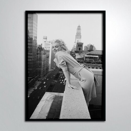 Постер без рамы/Постер для интерьера/Мэрилин Монро Marilyn Monroe ЧБ Фотография Нью Йорк Endorphin Poster