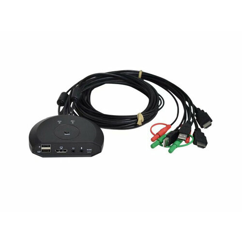 Переключатель KVM KS-is KVM HDMI, Audio 2xUSB KS-767 переключатель d link kvm 450 c1a 16 портовый kvm переключатель с портами vga и 3 портами usb