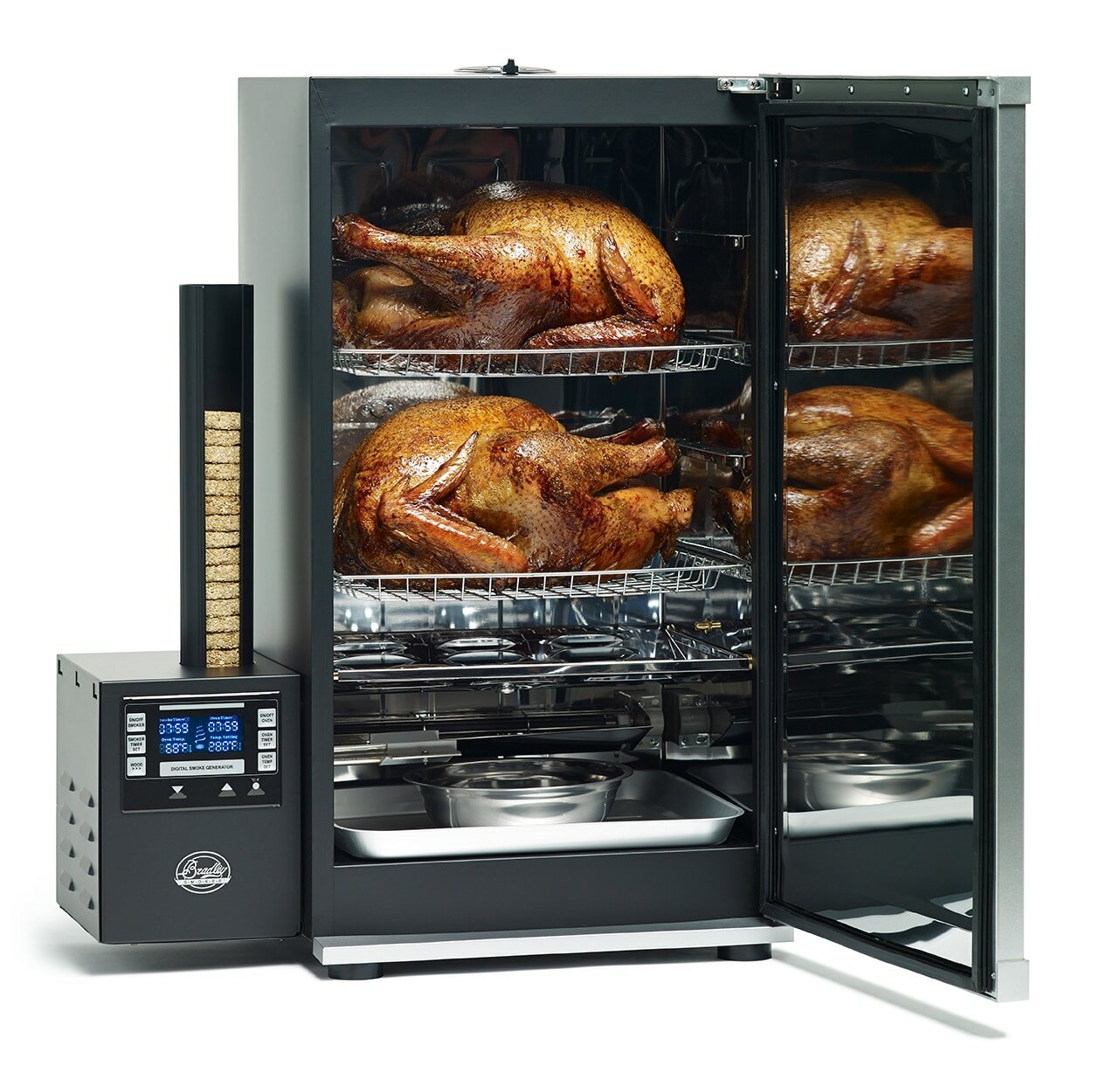 Коптильня электрическая Bradley Smoker Digital 4 Rack BTDS76CE-EU, 62х36х79 см - фотография № 5