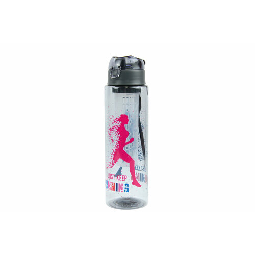 Бутылка для воды Lycia Detox 800 МЛ. спортивная бутылка 800мл прозрачная для тренировок бега