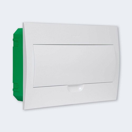 Бокс встраиваемый СП Easy9 1 ряд 18мод IP40 IK07 63А 2 клеммы с бел. дверцей SE EZ9E118P2FRU