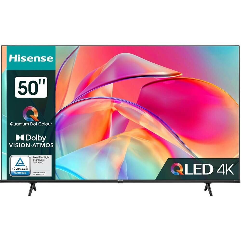 Телевизор QLED Hisense 50 50E7KQ черный 4K Ultra HD 60Hz DVB-T DVB-T2 DVB-C DVB-S DVB-S2 USB WiFi Smart TV (RUS) — фото 1