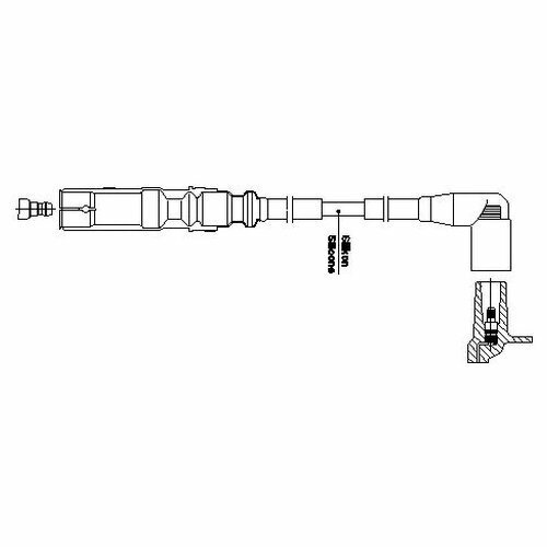 Провод высоковольтный Bremi 1A32F60 для Audi A4 (1994-2008), SEAT Alhambra (1996-2010), SEAT Ibiza (2002-2009)