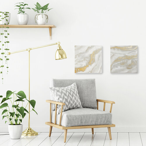 Модульные картины для интерьера на стену четырехугольная ONYX GOLD