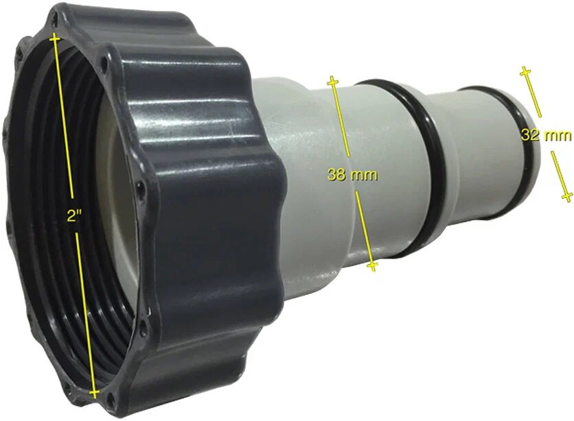 Адаптер переходник Intex (А) с 38 мм на 32-38 мм 10849