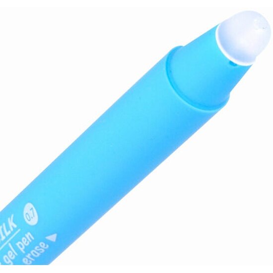 Ручка гелевая Brauberg стираемая с грипом "SOFT&SILK FRUITY", синяя, корпус ассорти, узел 0,7 мм — фото 1
