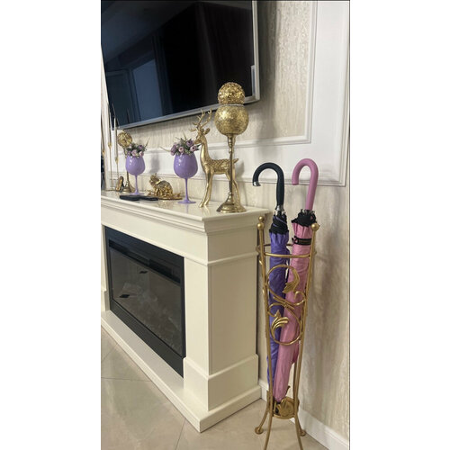 Кованая зонтница золотая