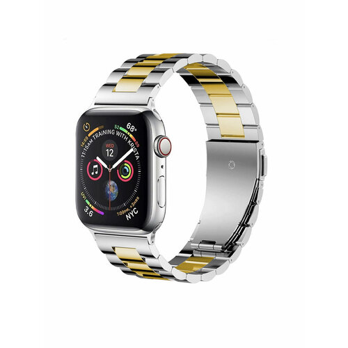 Ремешок для Apple Watch 38 мм, 40 мм, 41 мм металлический блочный браслет