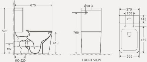 Изображение товара Унитаз-компакт WeltWasser WW Gelbach 001 XL MT-GR