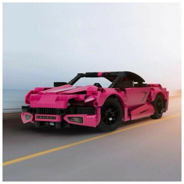 Изображение Конструктор Xiaomi ONEBOT Building blocks static supercar toy car OBJZF62AIQI розовый