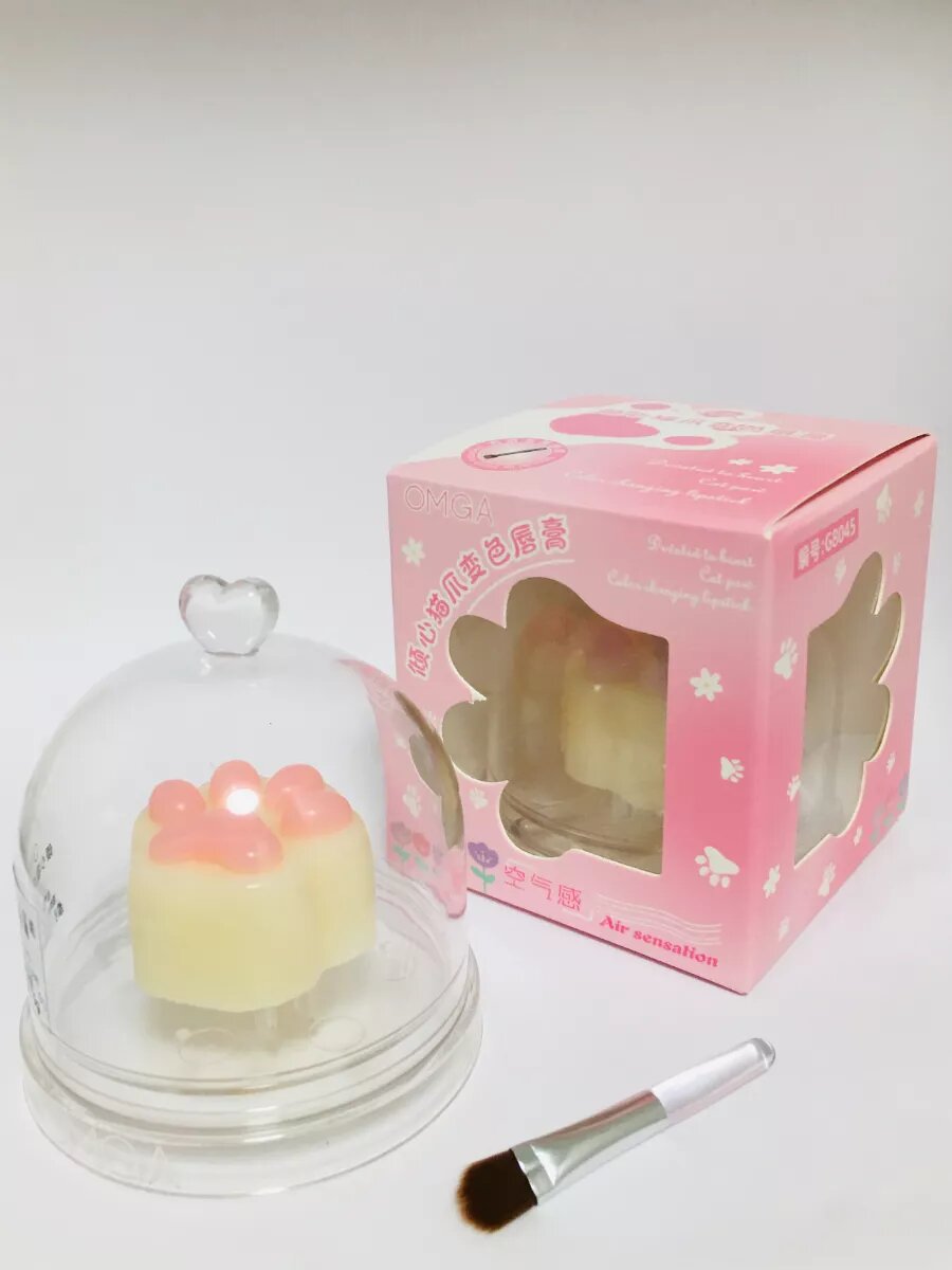 Бальзам тинт для губ Кошачья Розовая Лапка, с ароматом рафаело — фото 1