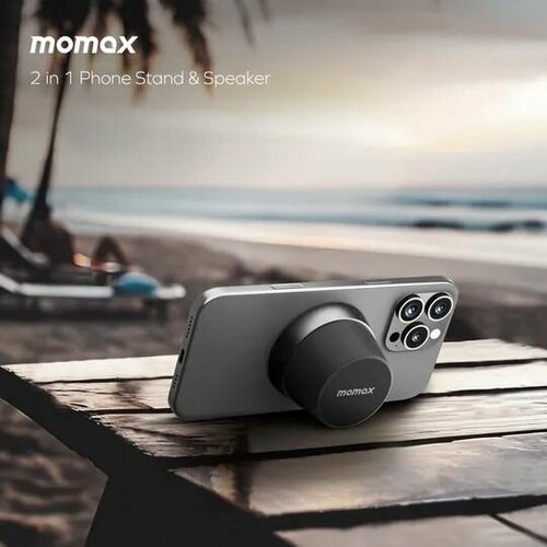Беспроводная колонка с Magsefe Momax 1-Vibe Go Magnetic Wireless Speaker - Black 3490₽