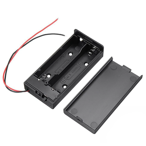 Закрытый отсек на 2 аккумулятора 18650 с выключателем