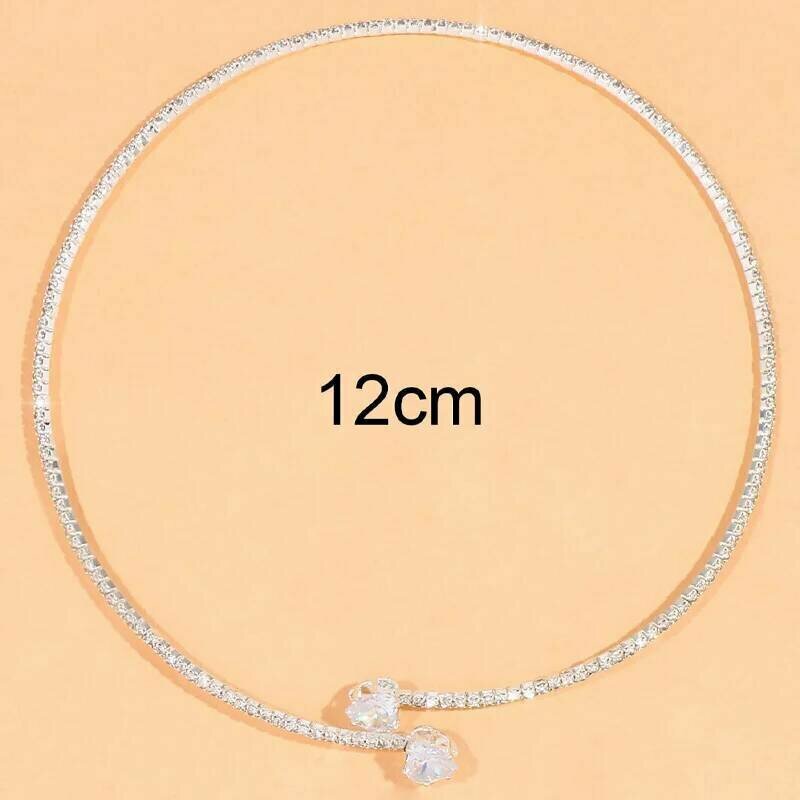 Чокер Studia MiRaS, длина 38 см, белый/серебристый — фото 1