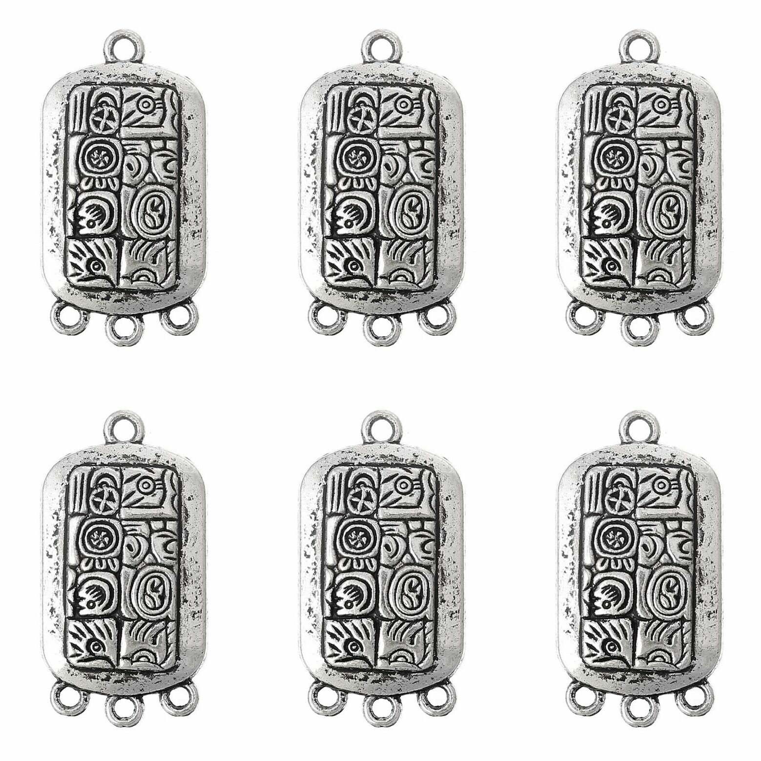 Коннектор на 3 нити "Майя" #22, 6 штук.