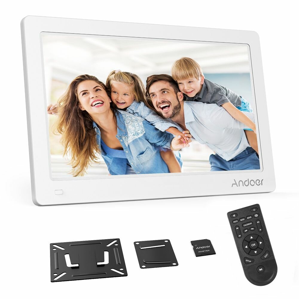 6-дюймовая цифровая фоторамка FHD 1920 * 1080 IPS-экран Поддержка, Andoer 15, Techshow