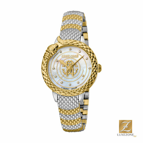 фото Наручные часы roberto cavalli by franck muller, нерж. сталь + золото, бриллиант, серебряный