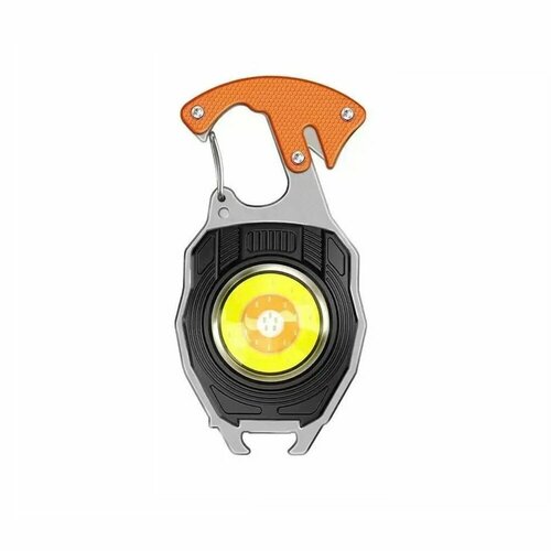 Светодиодный фонарик - брелок крепление карабин, магнит.