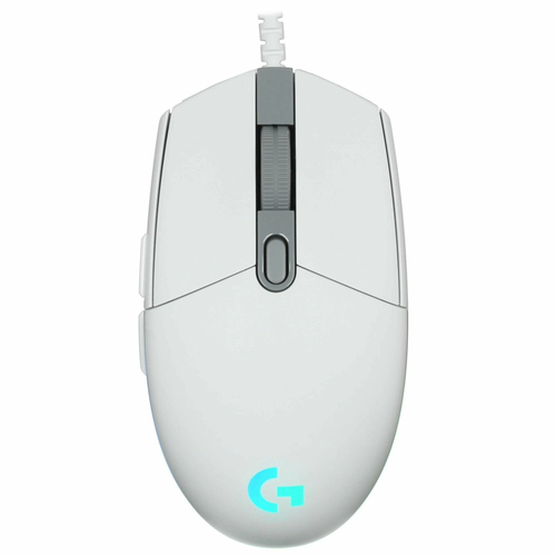 Logitech G102 второго поколения Проводная USB RGB Светящаяся мышь белый 1326₽