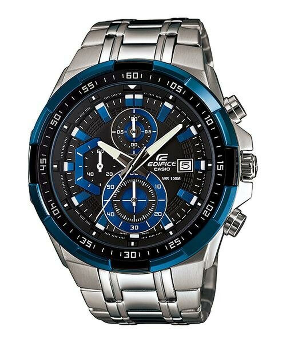 Наручные часы CASIO Edifice, синий/серебристый/черный