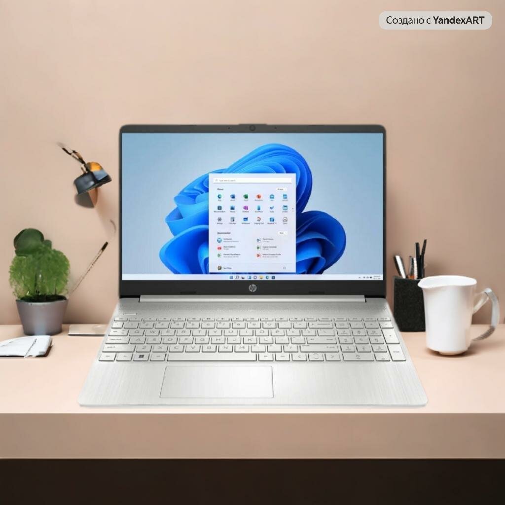 Ноутбук HP 15-FC0171NIA AMD ATHLON 7120U 8 ГБ 256 ГБ 15.6 FullHD, серебристый цвет