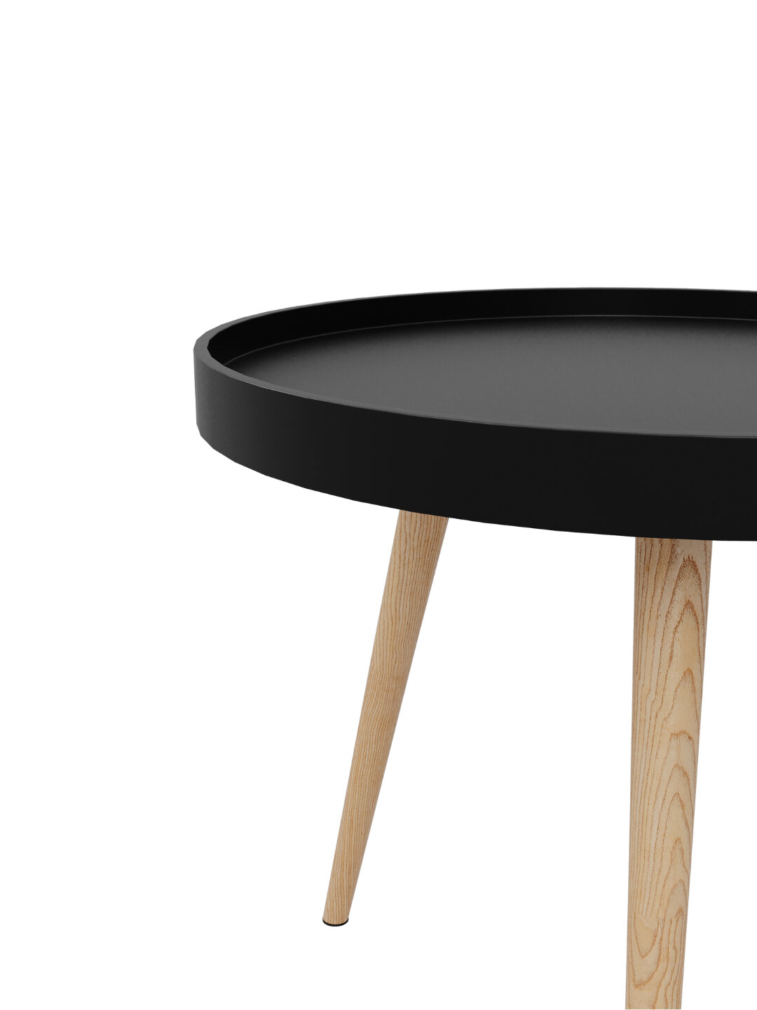 Стол журнальный AIKO Bort, круглый, на деревянных ножках, для дома и офиса, 50*50*45 см — фото 1