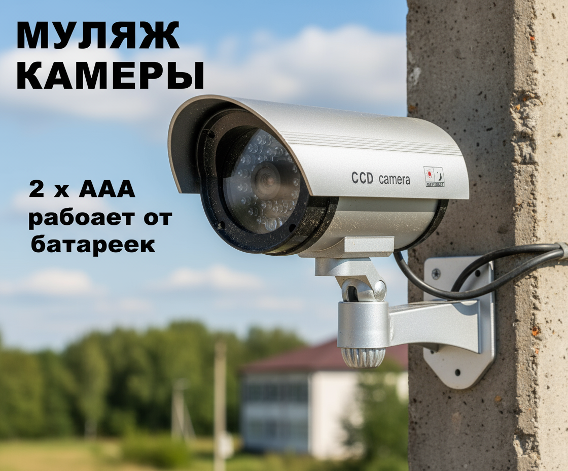 Камера видеонаблюдения / Муляж камеры видеонаблюдения / Видеослежка / Samiga