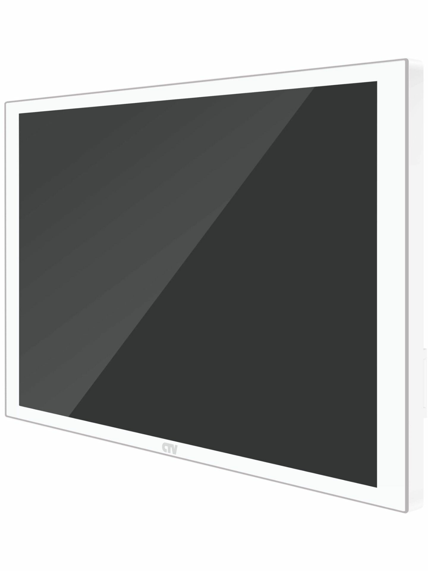 Видеодомофон для квартиры CTV M5121 Q White - Wi-Fi монитор 10" для дома или офиса с функцией видеорегистратора, аналоговый видеомонитор с AI детекцией человека — фото 1