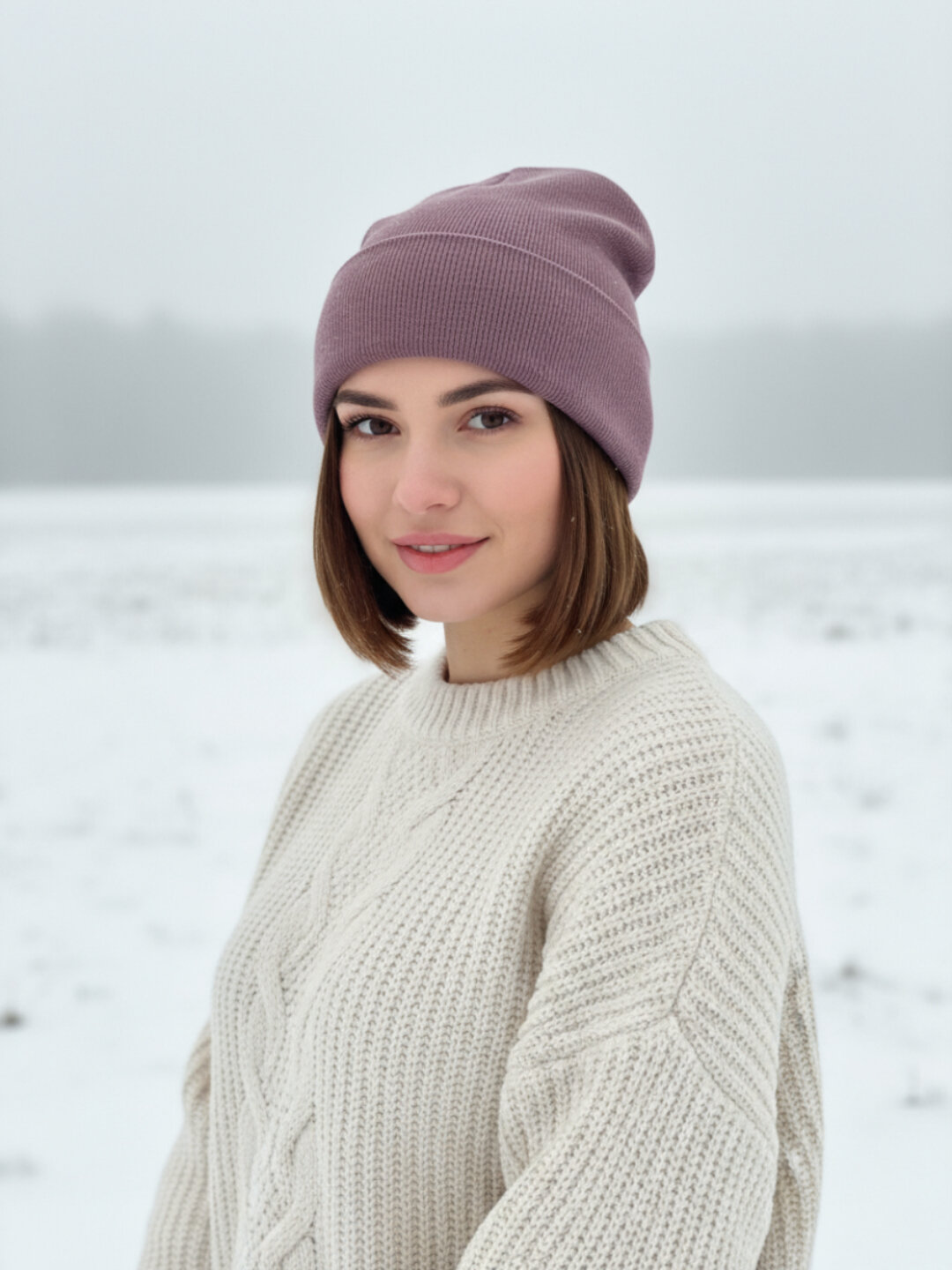 Шапка-бини для женщин