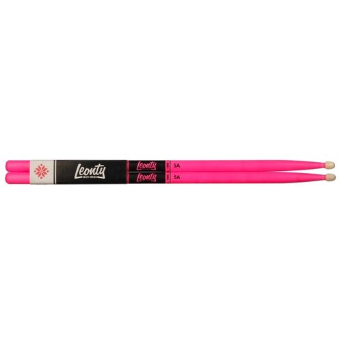 LFP5A Fluorescent Pink 5А Барабанные палочки, Leonty барабанные палочки leonty lfl2b fluorescent lemon leonty 2в