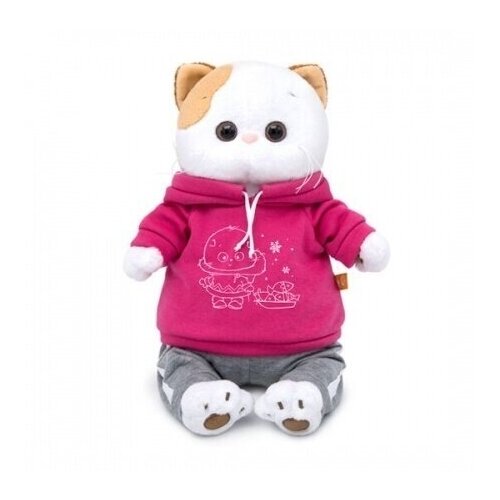 Мягкая игрушка буди баса в подарочной коробке - кошечка Ли Ли в спортивном костюме - подруга кота Басика, 24 см