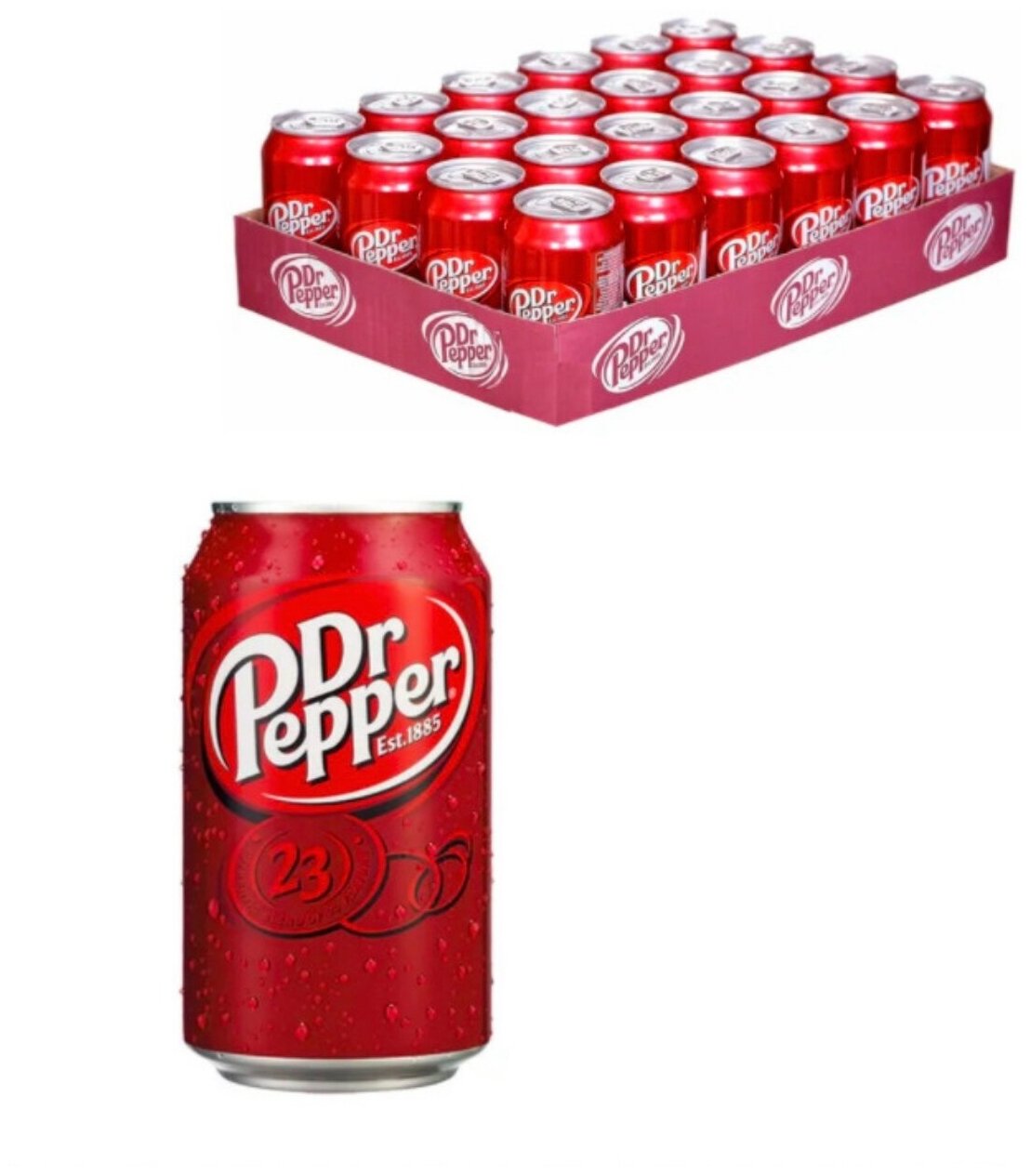 Dr Pepper Original жб 0,33, Польша 24 шт. - фотография № 3