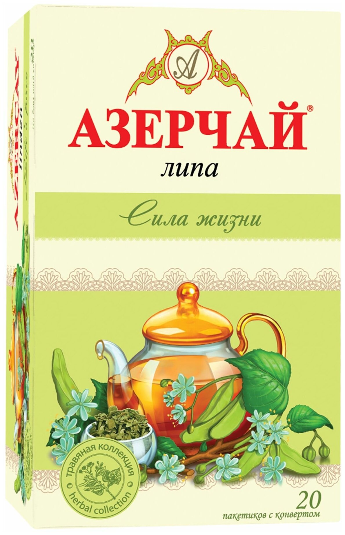 Azercay tea "Сила жизни" Чайн.напиток с Липой 20 пак.х 1,8 г 2760544