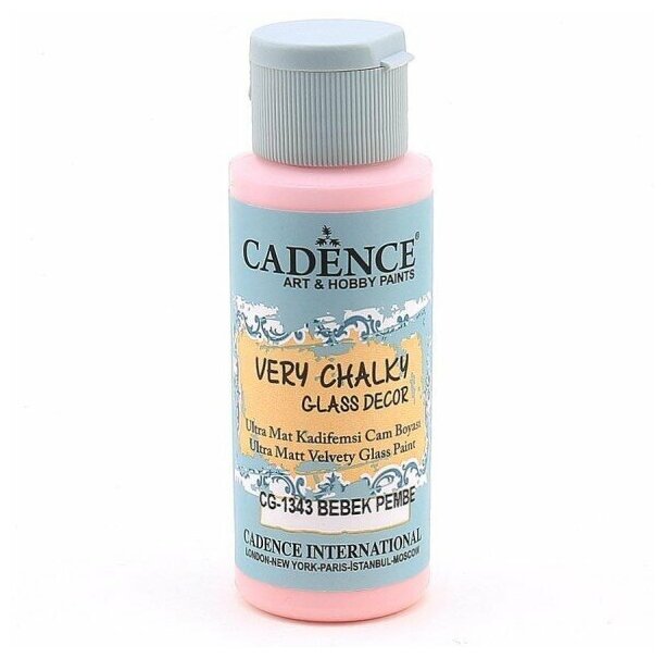 Краска по стеклу и керамике Cadence Very Chalky Glass Decor. Baby Pink-CG1343