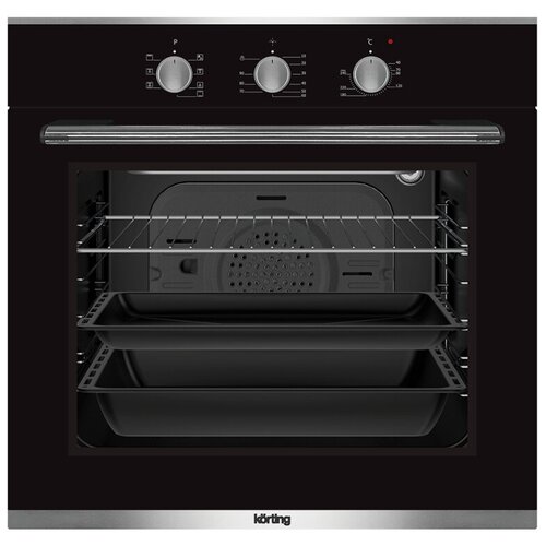 Электрический духовой шкаф Korting OKB 370 CMX чёрныйнержавейка 3339000₽