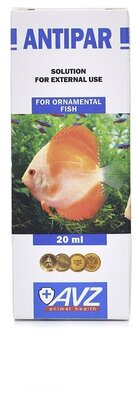 Антипар антисептический лекарственный препарат для наружной обработки аквариумных рыб, 20 мл
