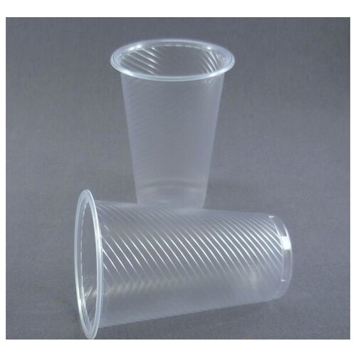 Стаканы одноразовые прозрачные 200мл интеко (6540), набор 4000 шт