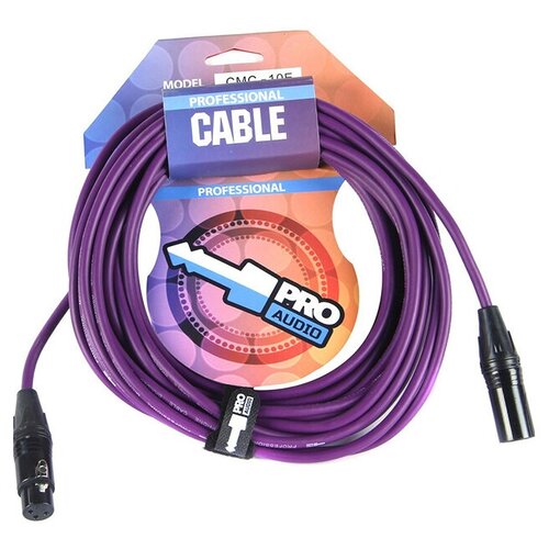Коммутационный шнур ProAudio XLR M - XLR F 10m CMC-10E