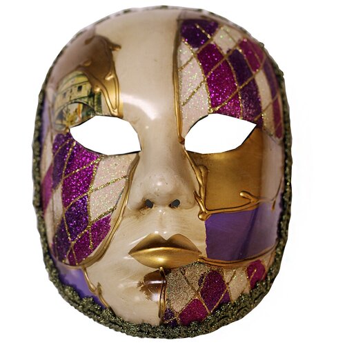 Маска венецианская Volto ручная работа арт 5 маска карнавальная венецианская вольто с листочками арт 7